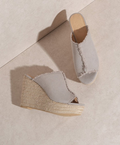 Bliss - Distressed Linen Wedge