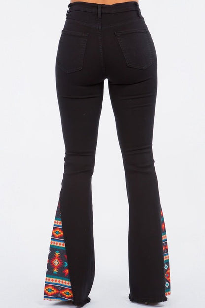 Bell Bottom Jean Native Print