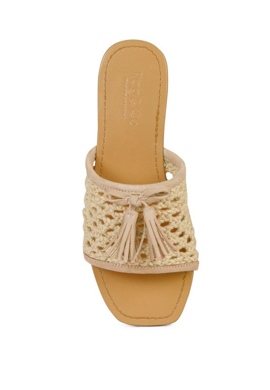 Natural Tassel Flats