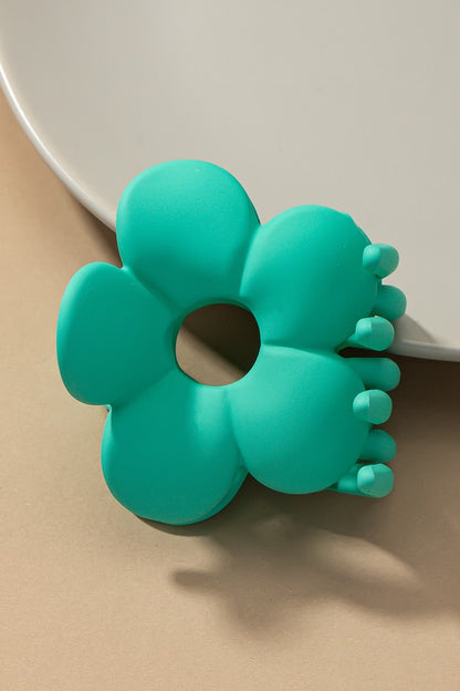 Large flower hair claw clip