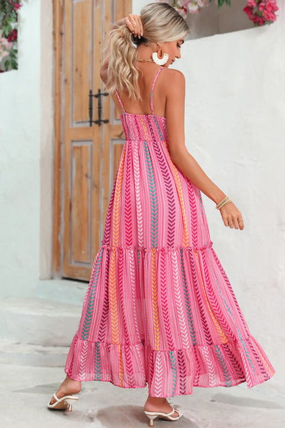 Santorini Pink Maxi Dress