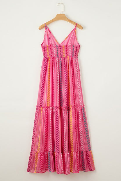 Santorini Pink Maxi Dress